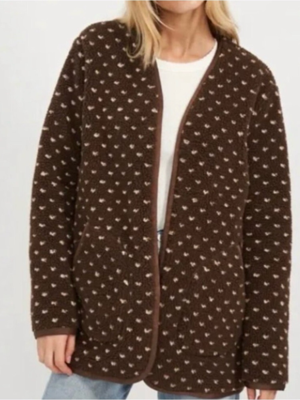 Marea by Liz Joy Sherpa Barn Jacket in Chestnut